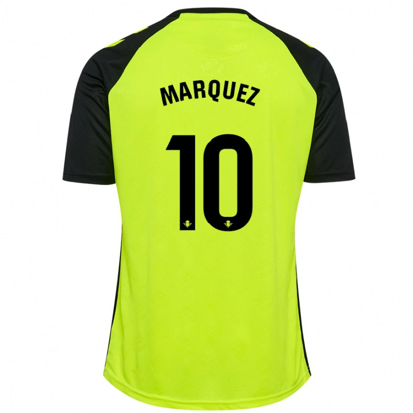 Danxenキッズローザ・マルケス#10蛍光黄黒アウェイシャツ2024/25ジャージーユニフォーム