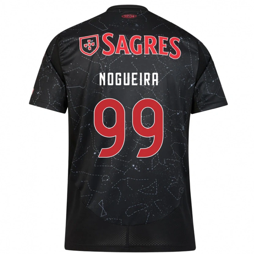 DanxenキッズBeatriz Nogueira#99黒 赤アウェイシャツ2024/25ジャージーユニフォーム