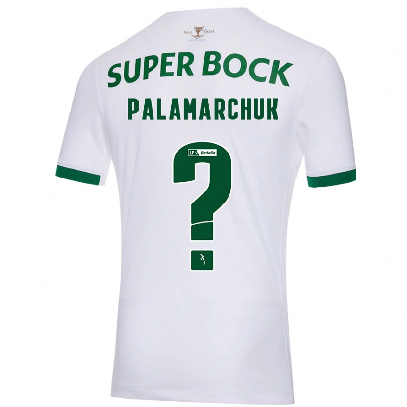 DanxenキッズCristiano Vitaly Palamarchuk#0白緑アウェイシャツ2024/25ジャージーユニフォーム