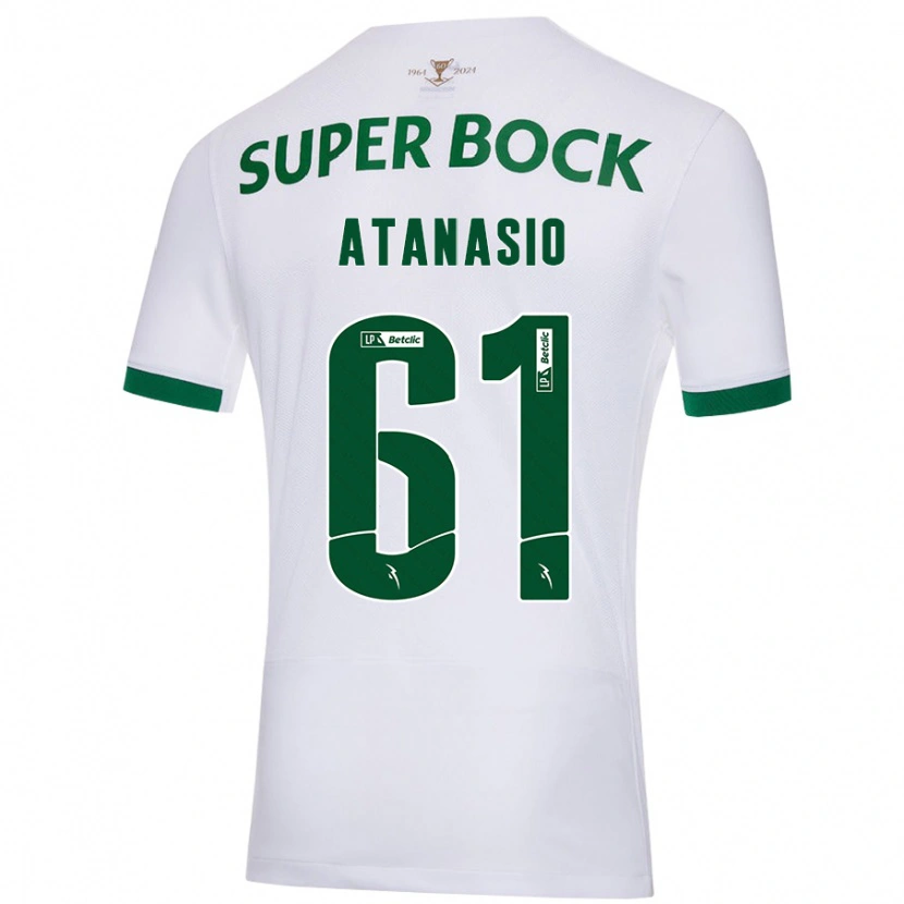 Danxenキッズアタナシウス#61白緑アウェイシャツ2024/25ジャージーユニフォーム
