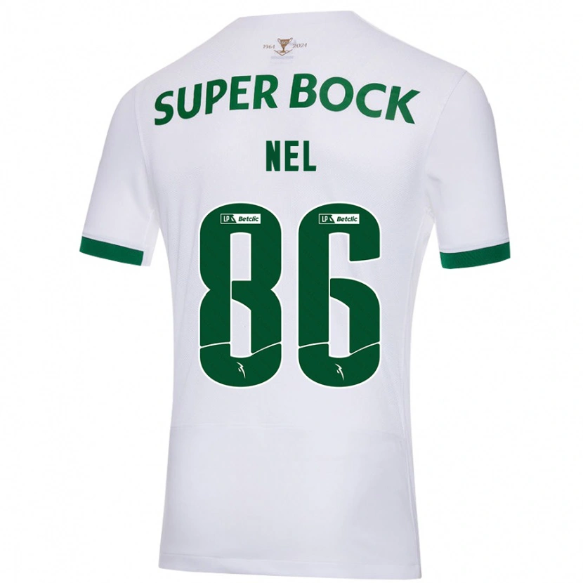 Danxenキッズラファエル・ネル#86白緑アウェイシャツ2024/25ジャージーユニフォーム