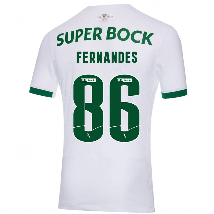 Danxenキッズエマニュエル・モレイラ・フェルナンデス#86白緑アウェイシャツ2024/25ジャージーユニフォーム