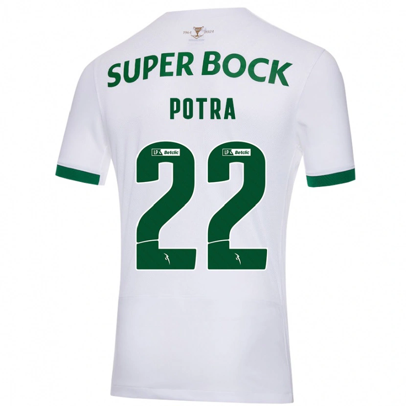 Danxenキッズカタリーナ ソフィア ブランコ ポトラ#22白緑アウェイシャツ2024/25ジャージーユニフォーム