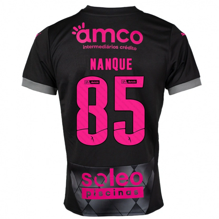 DanxenキッズEdgar Nanque#85ブラック ピンクアウェイシャツ2024/25ジャージーユニフォーム