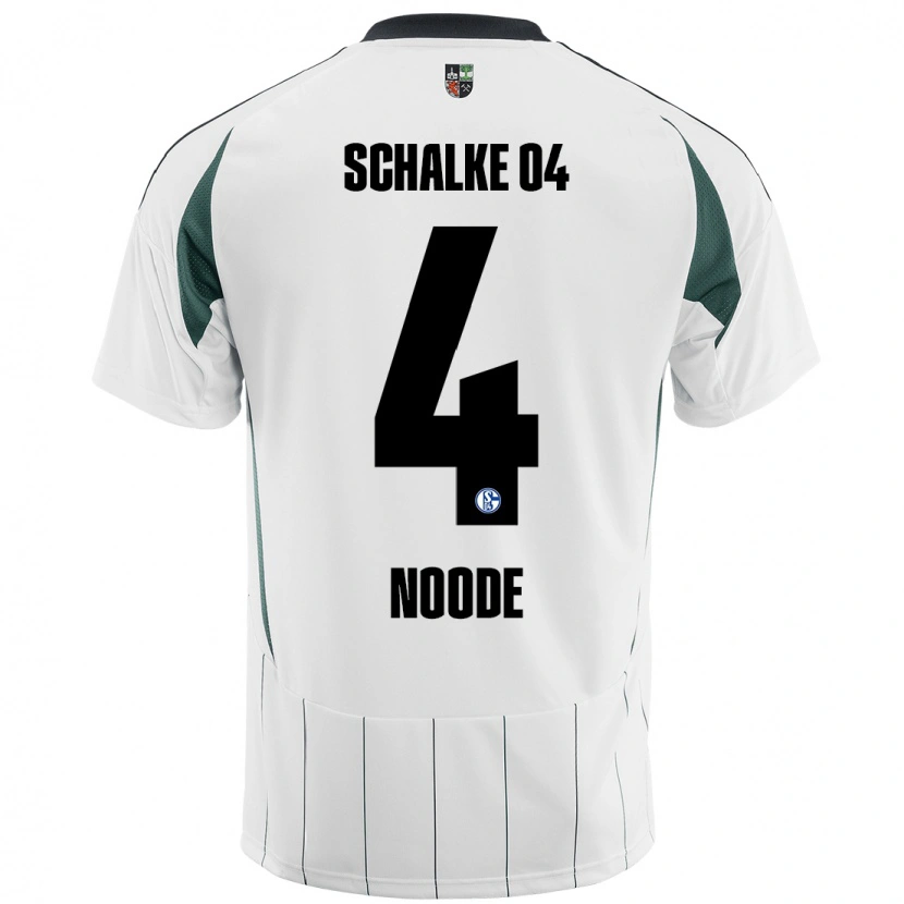 DanxenキッズSteve Noode#4白緑アウェイシャツ2024/25ジャージーユニフォーム