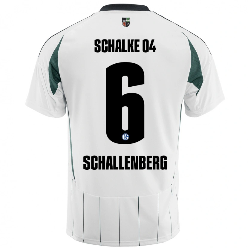 DanxenキッズRon Schallenberg#6白緑アウェイシャツ2024/25ジャージーユニフォーム