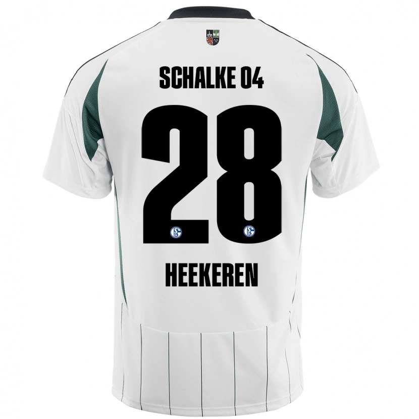 DanxenキッズJustin Heekeren#28白緑アウェイシャツ2024/25ジャージーユニフォーム