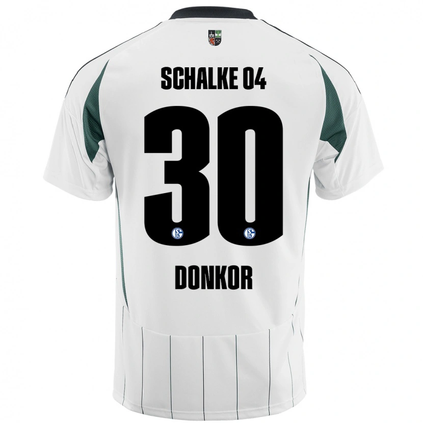 Danxenキッズアントン・ドンコール#30白緑アウェイシャツ2024/25ジャージーユニフォーム