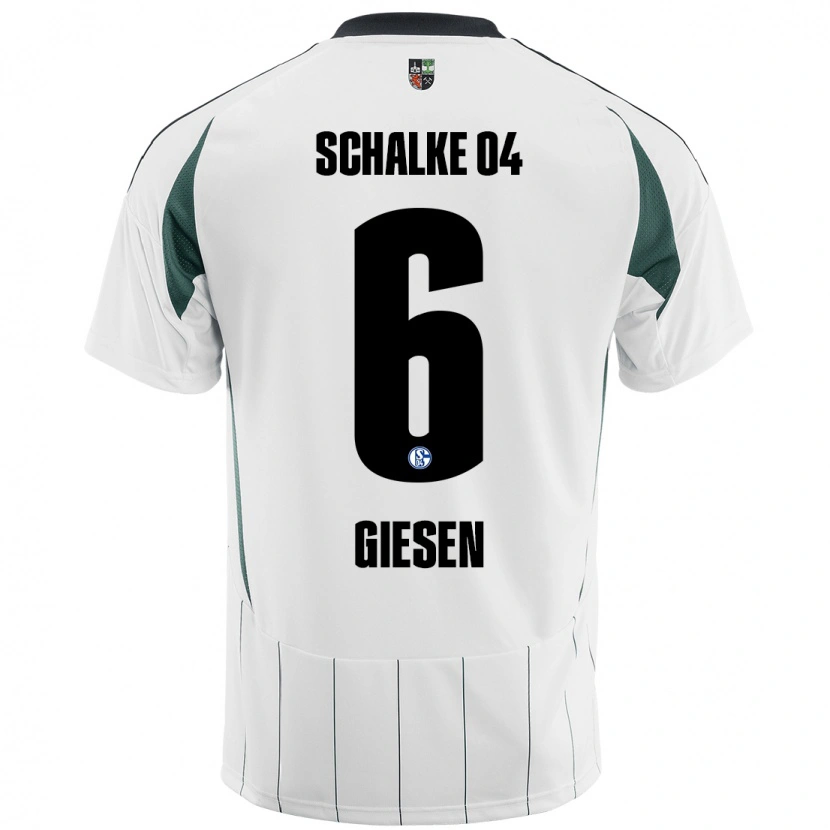 DanxenキッズTim Giesen#6白緑アウェイシャツ2024/25ジャージーユニフォーム