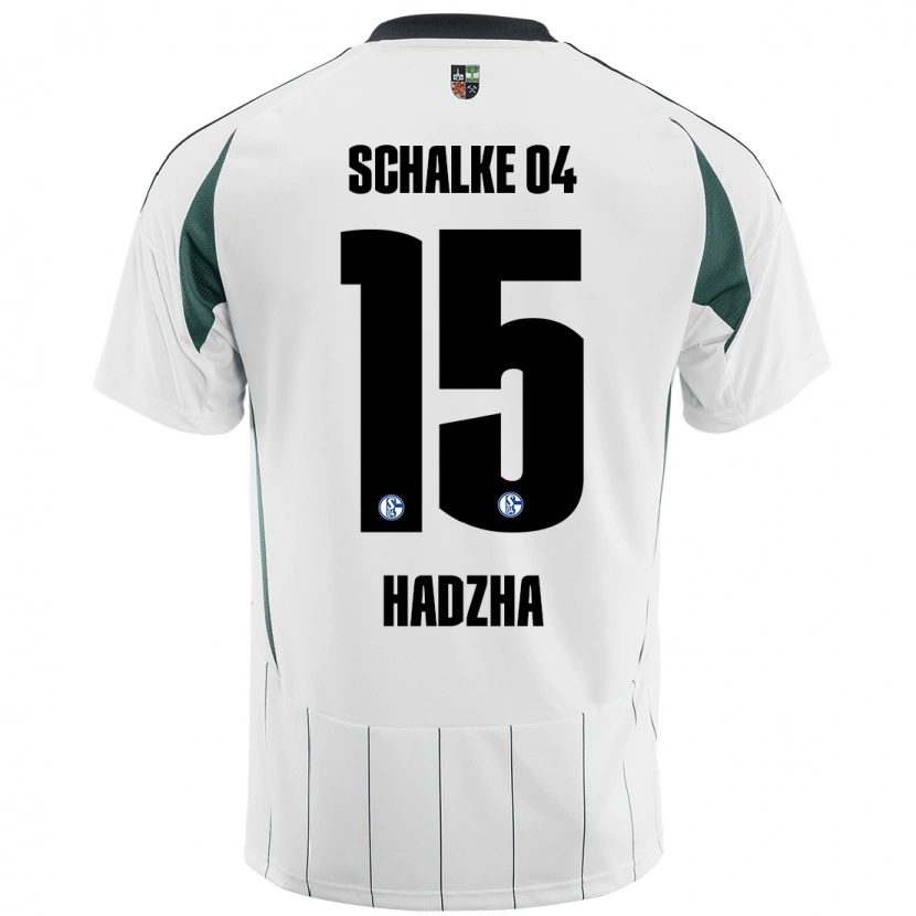 DanxenキッズNedzhib Hadzha#15白緑アウェイシャツ2024/25ジャージーユニフォーム