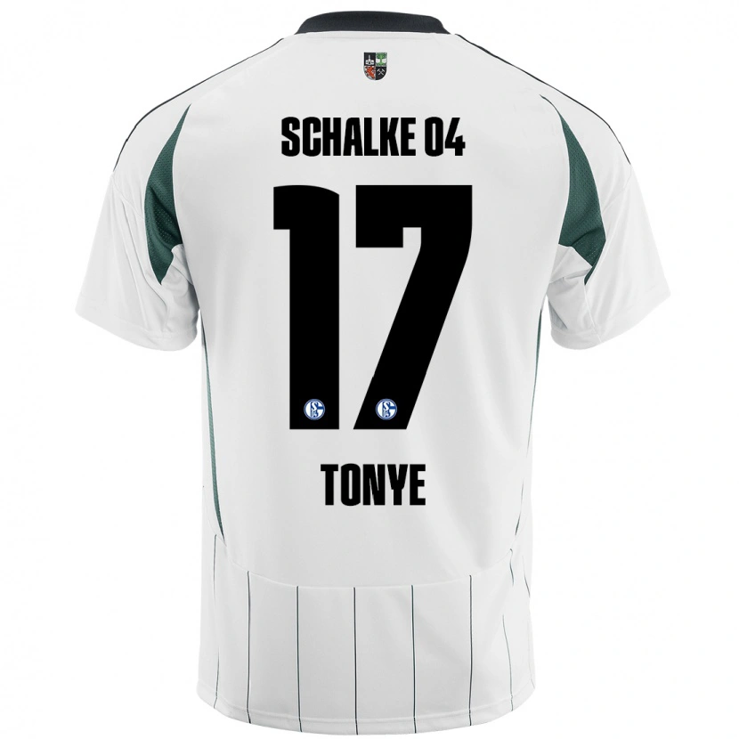 DanxenキッズYannick Tonye#17白緑アウェイシャツ2024/25ジャージーユニフォーム