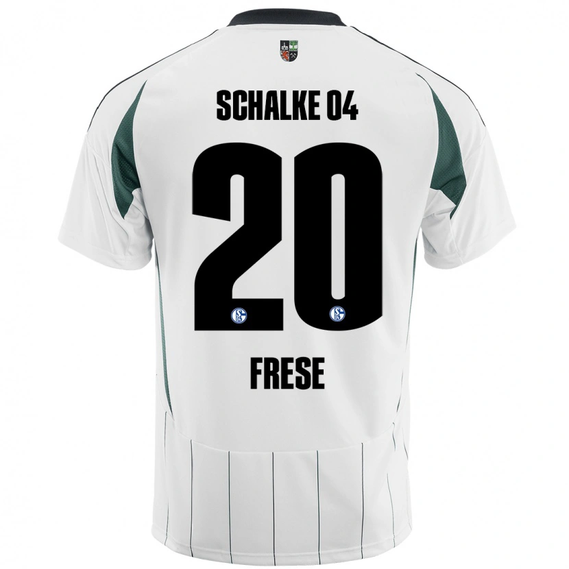 DanxenキッズNiklas Frese#20白緑アウェイシャツ2024/25ジャージーユニフォーム