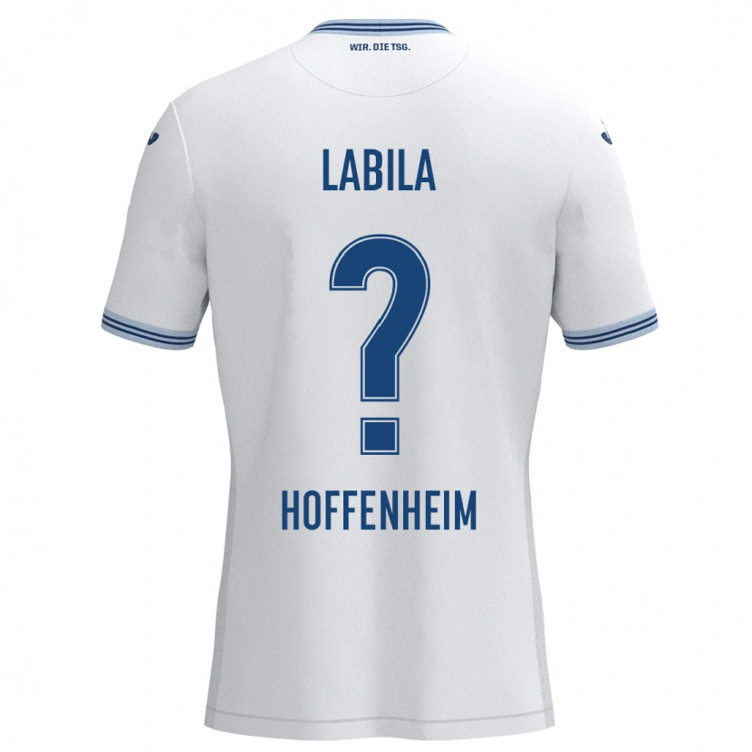 DanxenキッズDaniel Labila#0ホワイト ブルーアウェイシャツ2024/25ジャージーユニフォーム
