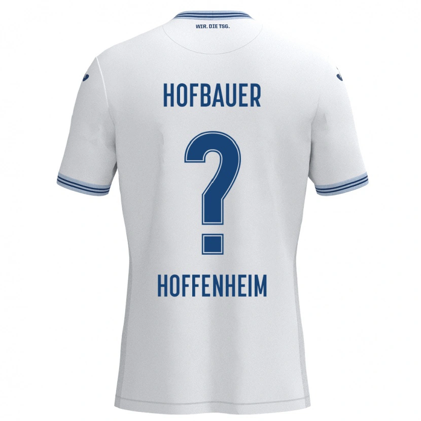 DanxenキッズAnton Hofbauer#0ホワイト ブルーアウェイシャツ2024/25ジャージーユニフォーム