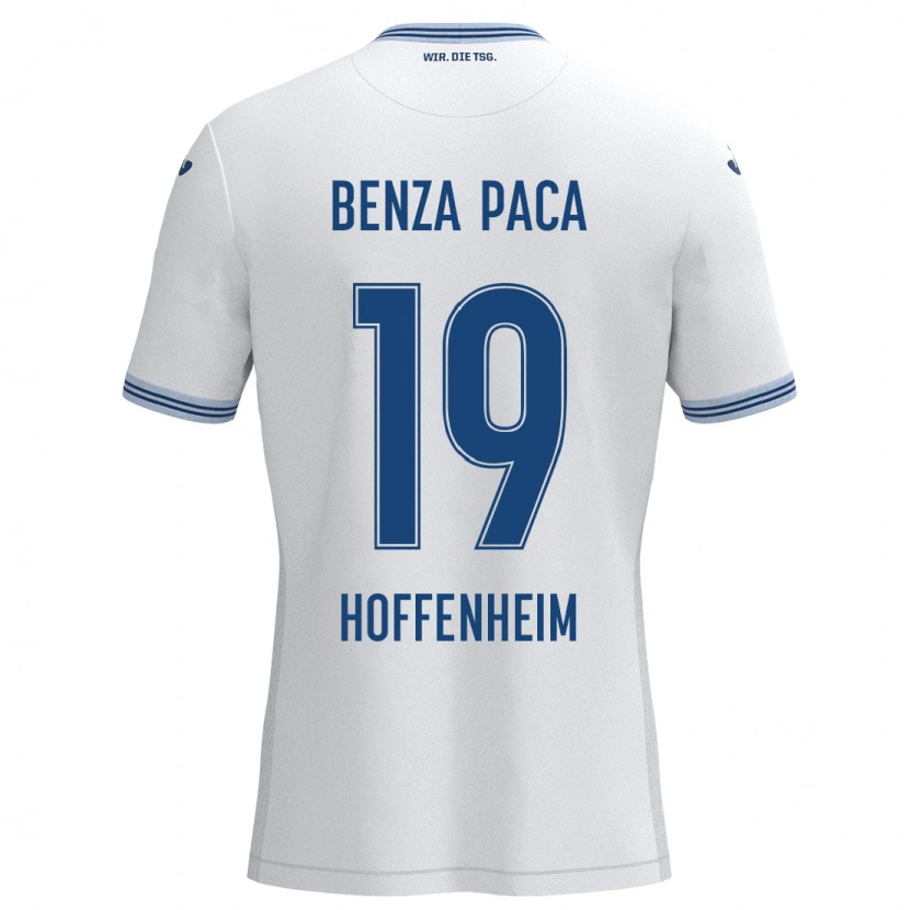 DanxenキッズLynes Benza Paca#19ホワイト ブルーアウェイシャツ2024/25ジャージーユニフォーム