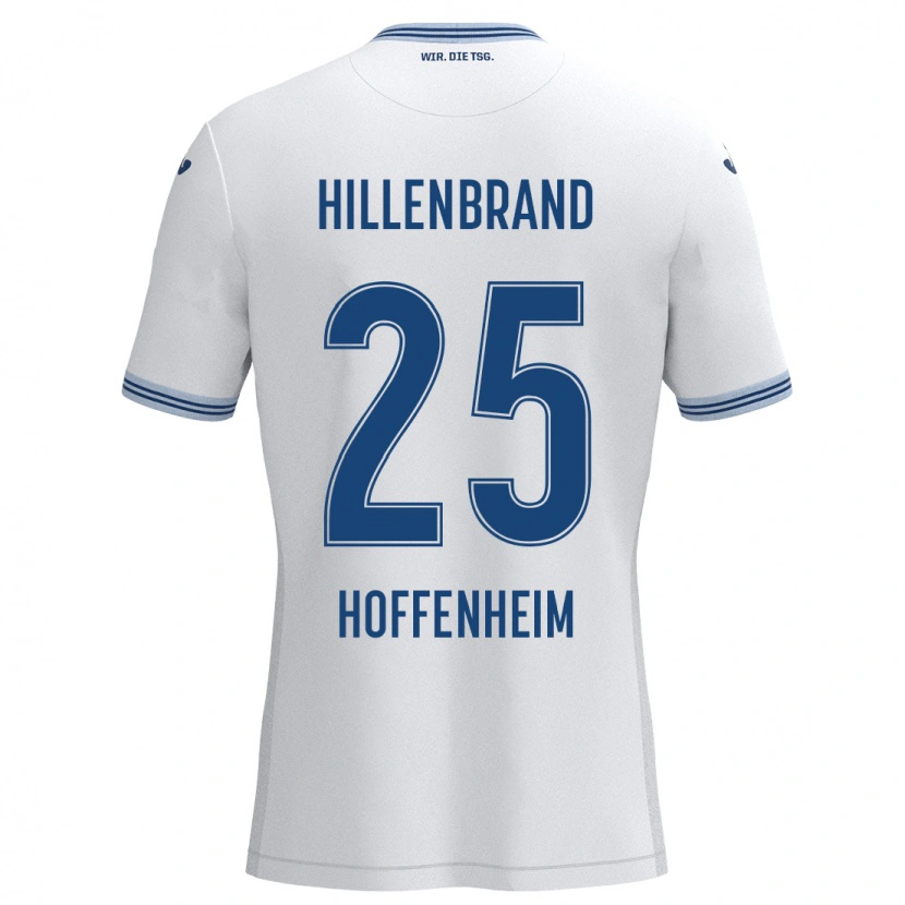 DanxenキッズJack Hillenbrand#25ホワイト ブルーアウェイシャツ2024/25ジャージーユニフォーム