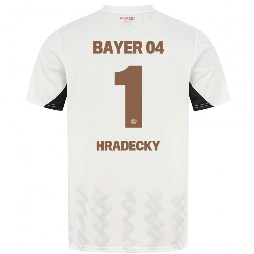 Danxenキッズルーカス・フラデツキー#1白 黒アウェイシャツ2024/25ジャージーユニフォーム