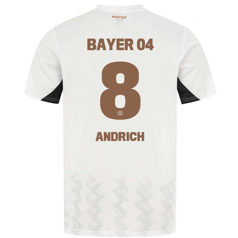 Danxenキッズロベルト・アンドリッヒ#8白 黒アウェイシャツ2024/25ジャージーユニフォーム