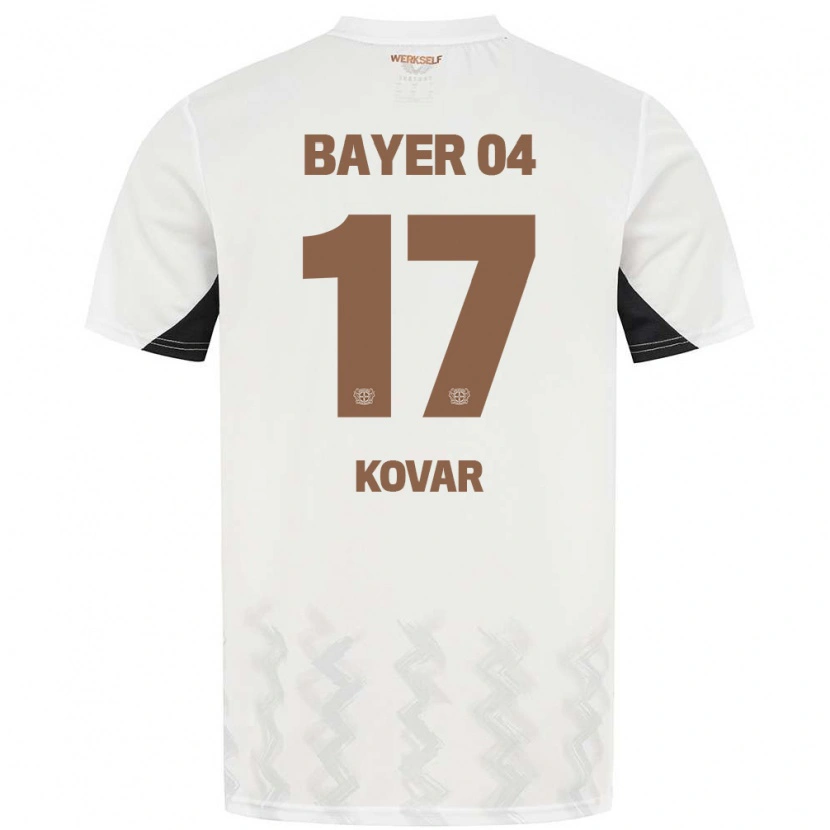 Danxenキッズマチェイ・コバール#17白 黒アウェイシャツ2024/25ジャージーユニフォーム