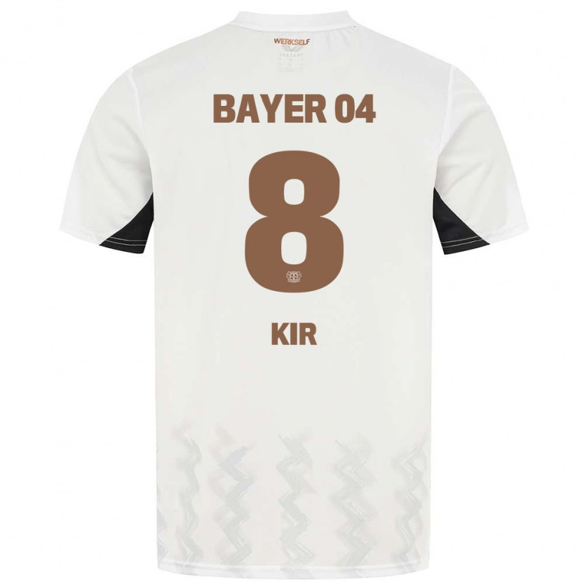 Danxenキッズブラク・キール#8白 黒アウェイシャツ2024/25ジャージーユニフォーム