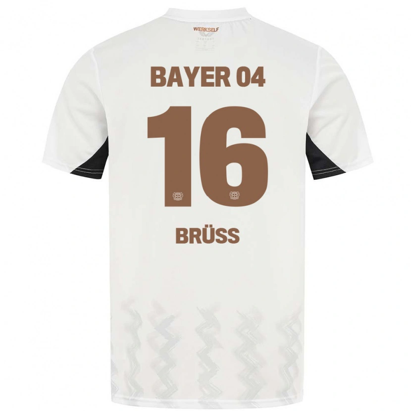 DanxenキッズTom Brüss#16白 黒アウェイシャツ2024/25ジャージーユニフォーム