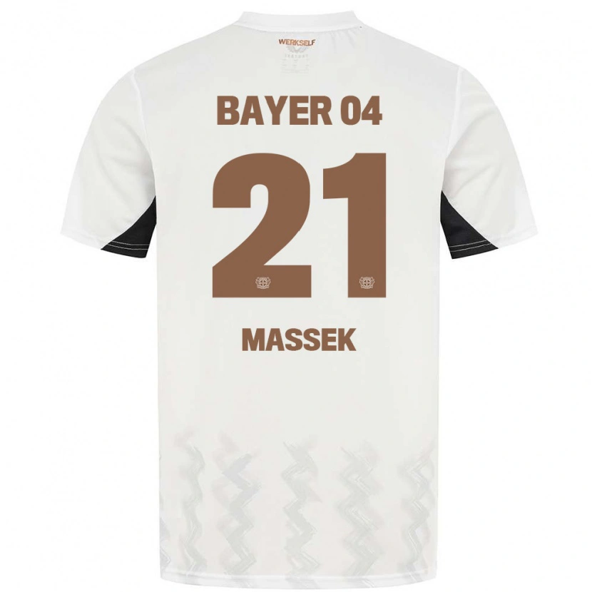 DanxenキッズIvan Massek#21白 黒アウェイシャツ2024/25ジャージーユニフォーム