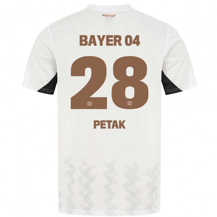 DanxenキッズRaoul Petak#28白 黒アウェイシャツ2024/25ジャージーユニフォーム