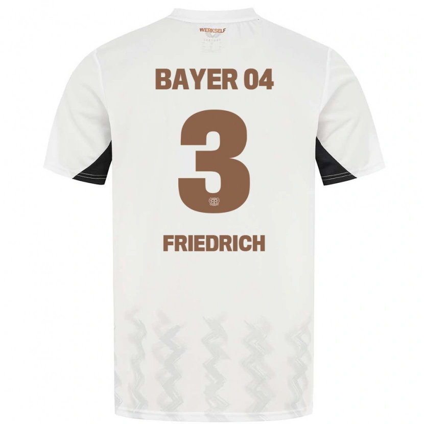 DanxenキッズMelissa Friedrich#3白 黒アウェイシャツ2024/25ジャージーユニフォーム
