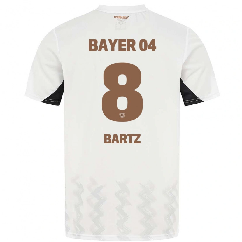 Danxenキッズポーリーナ・バーツ#8白 黒アウェイシャツ2024/25ジャージーユニフォーム
