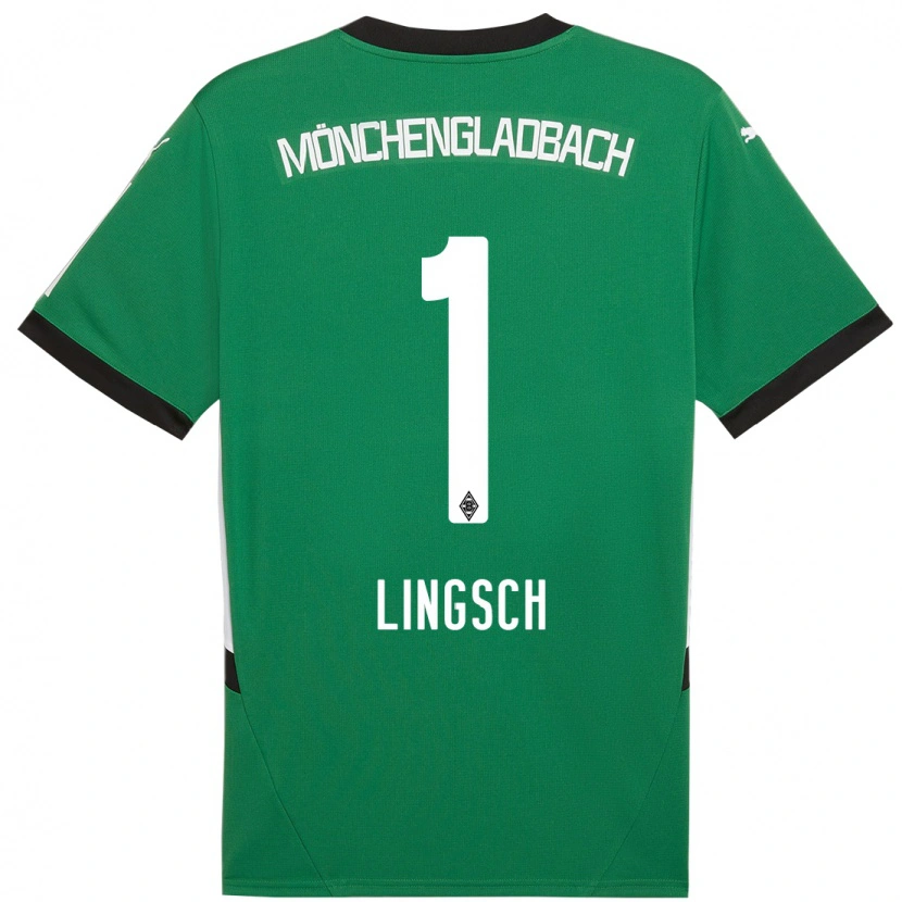 DanxenキッズTina Lingsch#1緑 白アウェイシャツ2024/25ジャージーユニフォーム