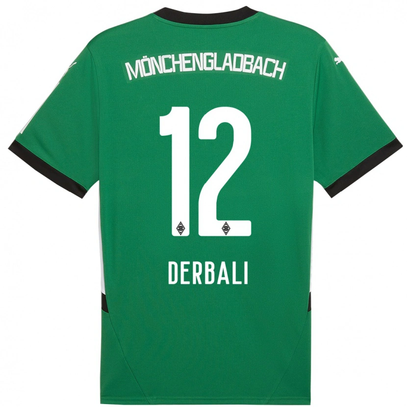 Danxenキッズルイーザ・デルバーリ#12緑 白アウェイシャツ2024/25ジャージーユニフォーム