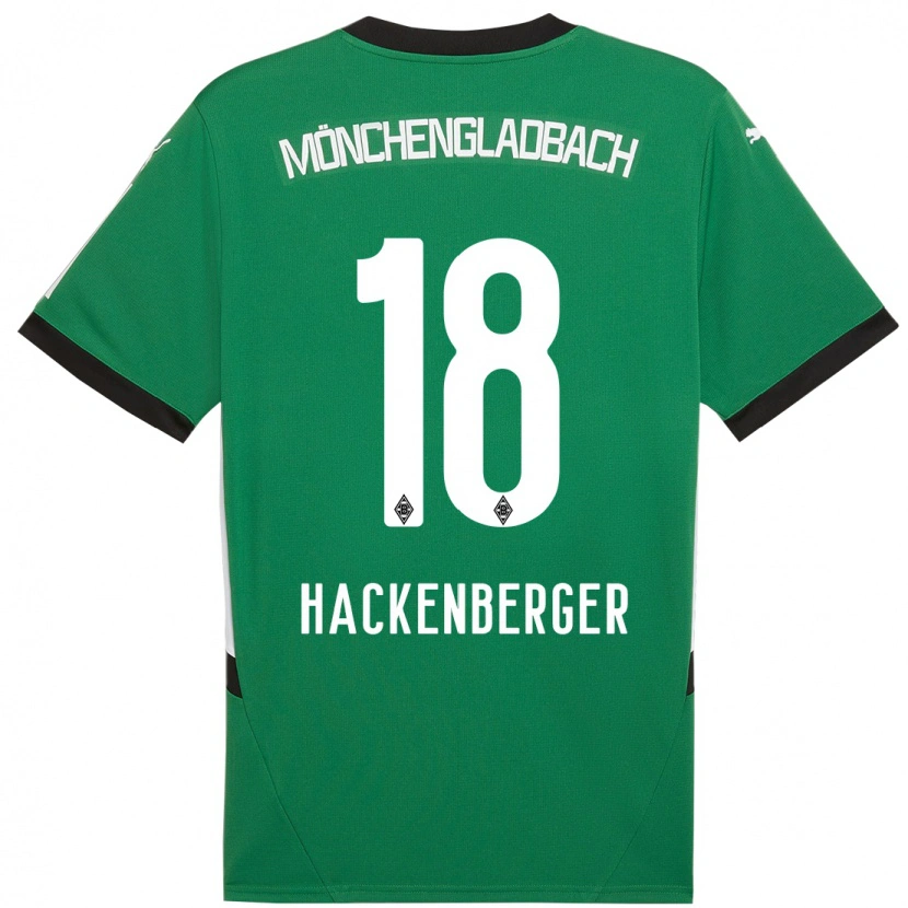 DanxenキッズJessica Hackenberger#18緑 白アウェイシャツ2024/25ジャージーユニフォーム