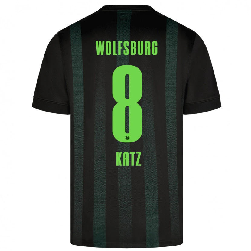 DanxenキッズBruno Katz#8ダークグリーンアウェイシャツ2024/25ジャージーユニフォーム