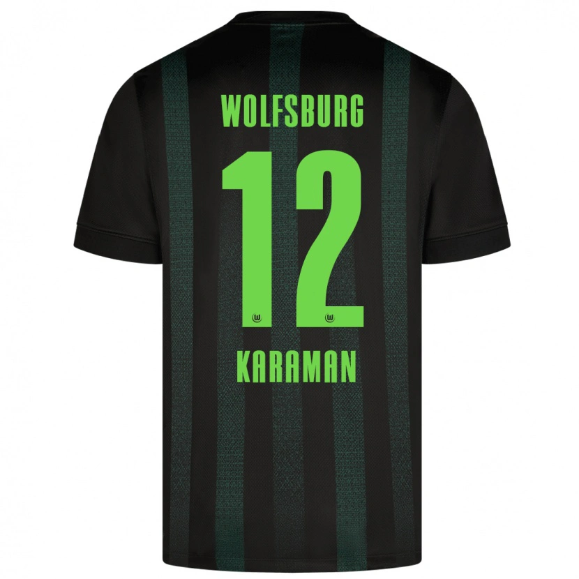 DanxenキッズTarik Karaman#12ダークグリーンアウェイシャツ2024/25ジャージーユニフォーム