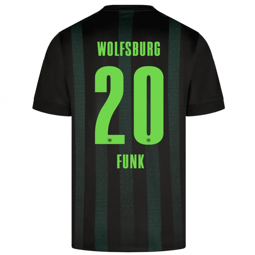 Danxenキッズジョナ・ファンク#20ダークグリーンアウェイシャツ2024/25ジャージーユニフォーム