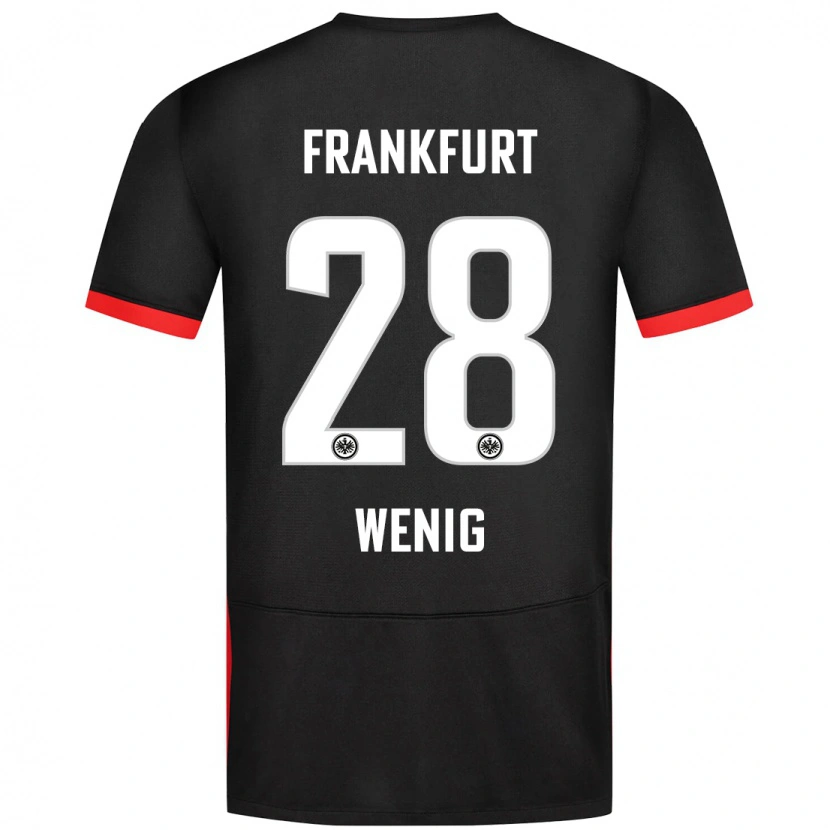 Danxenキッズマルセル・ヴェーニヒ#28黒アウェイシャツ2024/25ジャージーユニフォーム