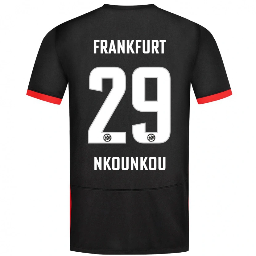 Danxenキッズニエル・ヌクンク#29黒アウェイシャツ2024/25ジャージーユニフォーム
