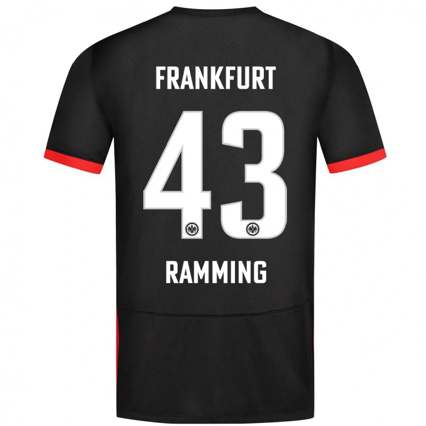 Danxenキッズニルス・ラミング#43黒アウェイシャツ2024/25ジャージーユニフォーム