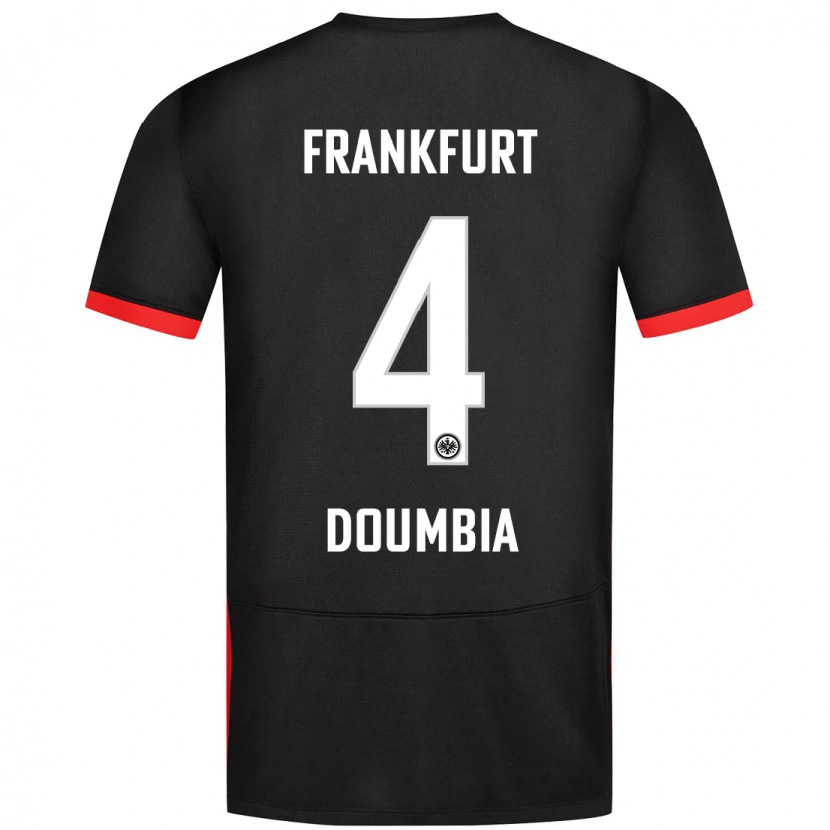 Danxenキッズフセニー・ドゥンビア#4黒アウェイシャツ2024/25ジャージーユニフォーム