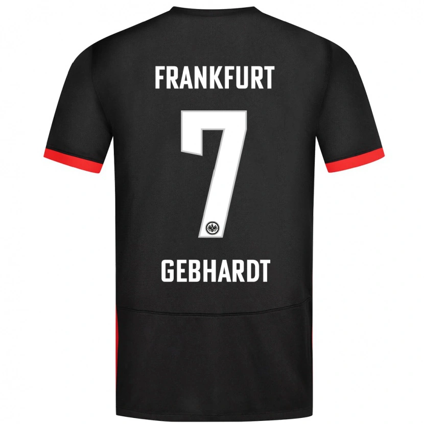 Danxenキッズルカ・ゲプハルト#7黒アウェイシャツ2024/25ジャージーユニフォーム