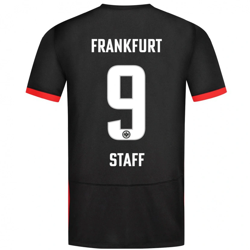 Danxenキッズアレクサンダー・スタッフ#9黒アウェイシャツ2024/25ジャージーユニフォーム