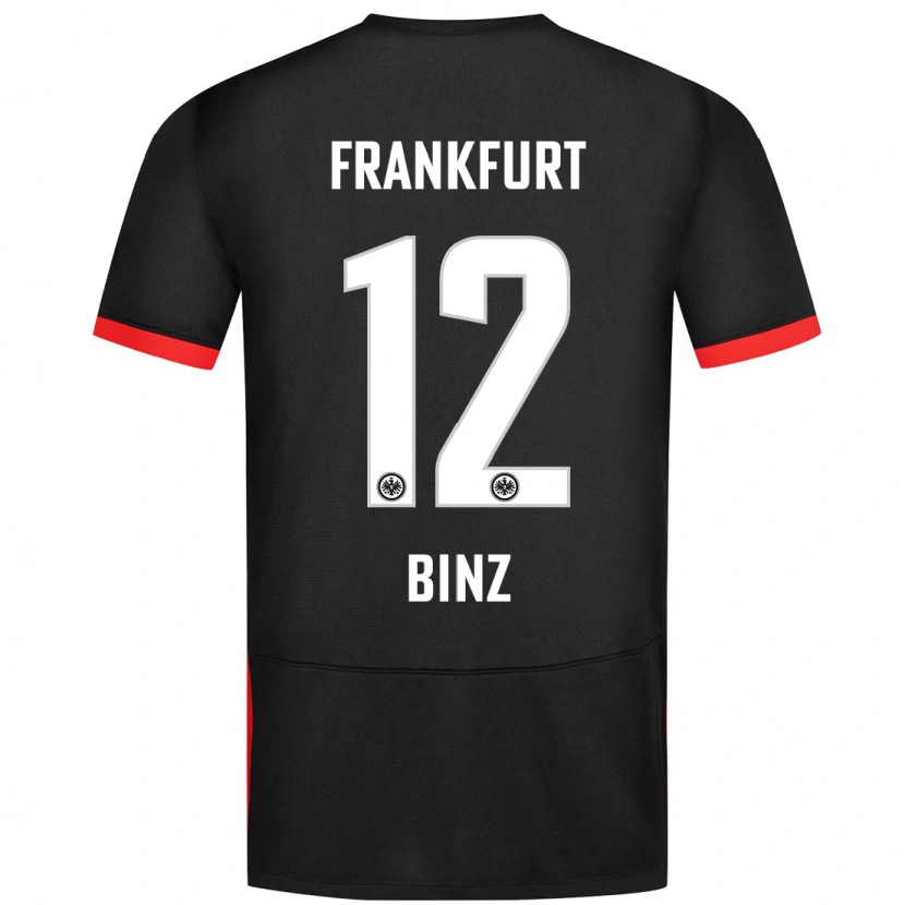 DanxenキッズSam Binz#12黒アウェイシャツ2024/25ジャージーユニフォーム