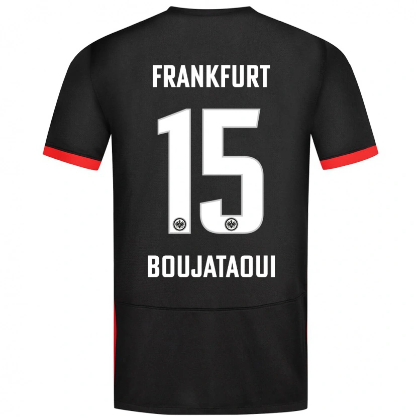 DanxenキッズTarik Boujataoui#15黒アウェイシャツ2024/25ジャージーユニフォーム