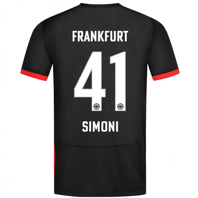 Danxenキッズサイモン・シモーニ#41黒アウェイシャツ2024/25ジャージーユニフォーム