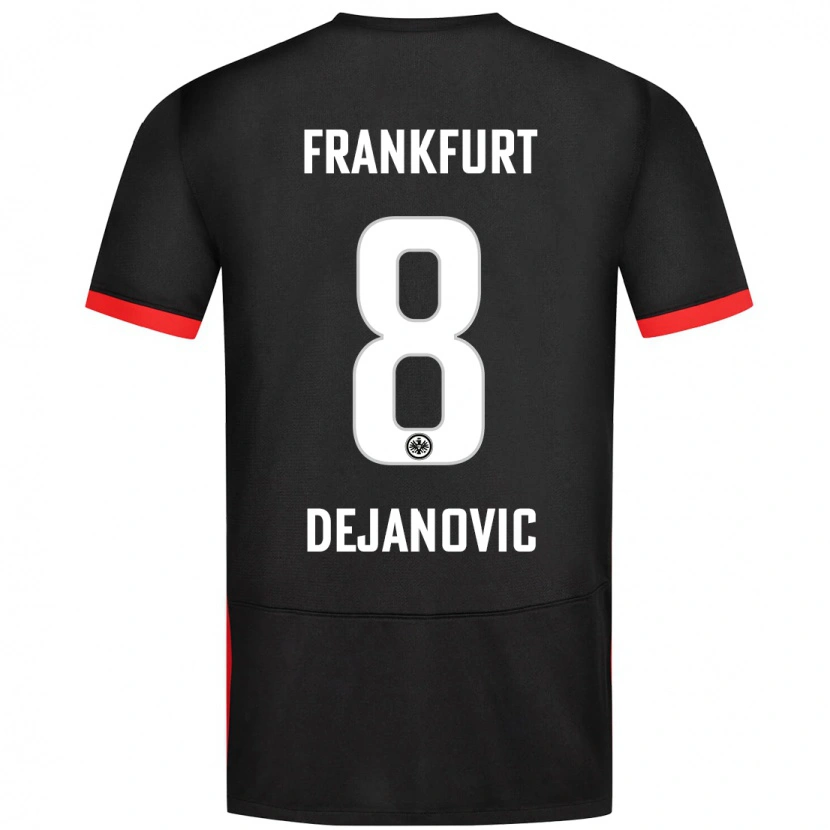 Danxenキッズダニエル・デヤノヴィチ#8黒アウェイシャツ2024/25ジャージーユニフォーム