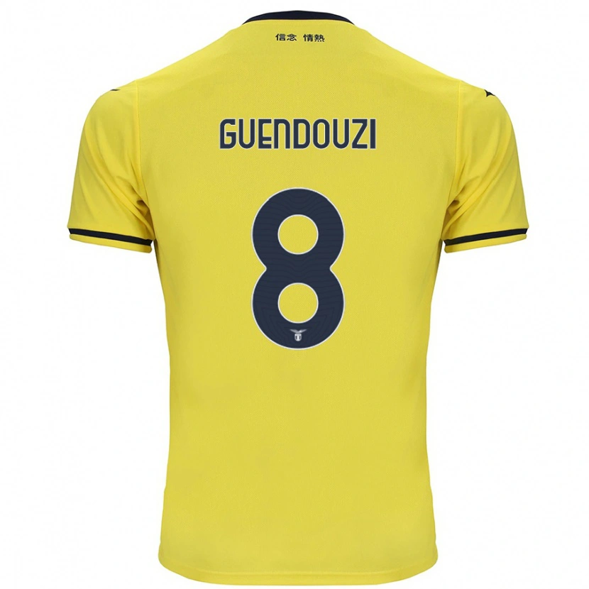 Danxenキッズマテオ・ゲンドゥージ#8黄アウェイシャツ2024/25ジャージーユニフォーム