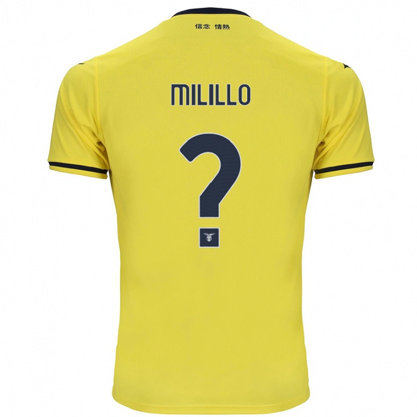 DanxenキッズFlavio Milillo#0黄アウェイシャツ2024/25ジャージーユニフォーム