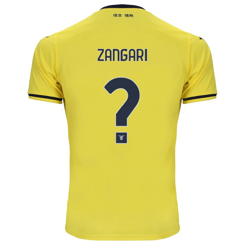 DanxenキッズVincenzo Zangari#0黄アウェイシャツ2024/25ジャージーユニフォーム