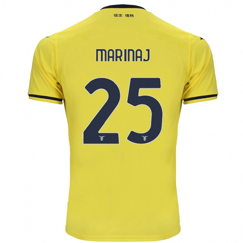 Danxenキッズクレディ マリナージ#25黄アウェイシャツ2024/25ジャージーユニフォーム