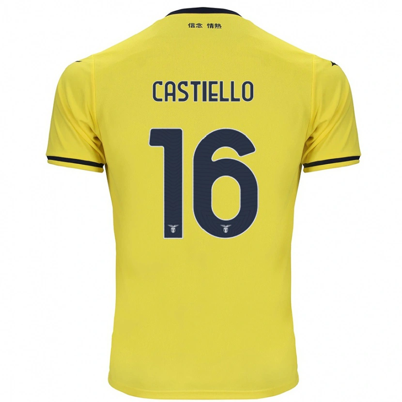DanxenキッズAntonietta Castiello#16黄アウェイシャツ2024/25ジャージーユニフォーム